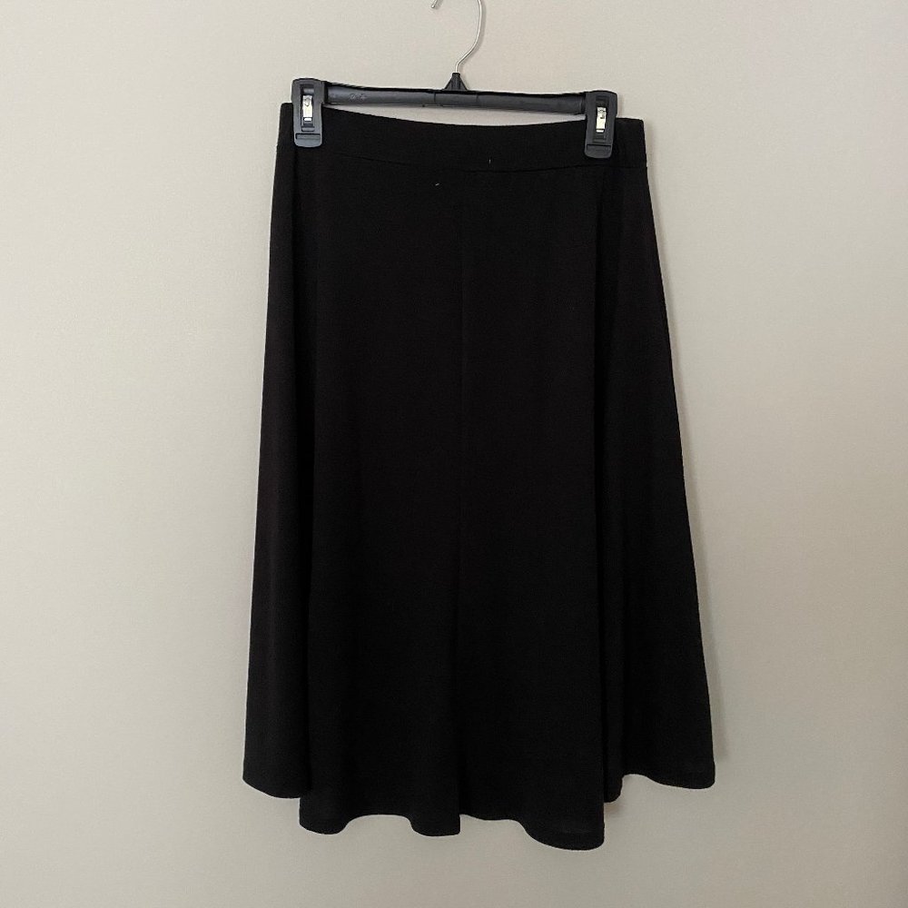 black high low skirt